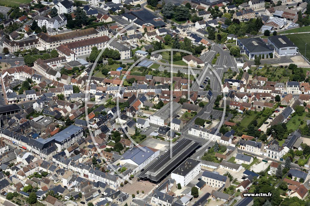 Photo arienne de Chteauneuf-sur-Loire (Centre)