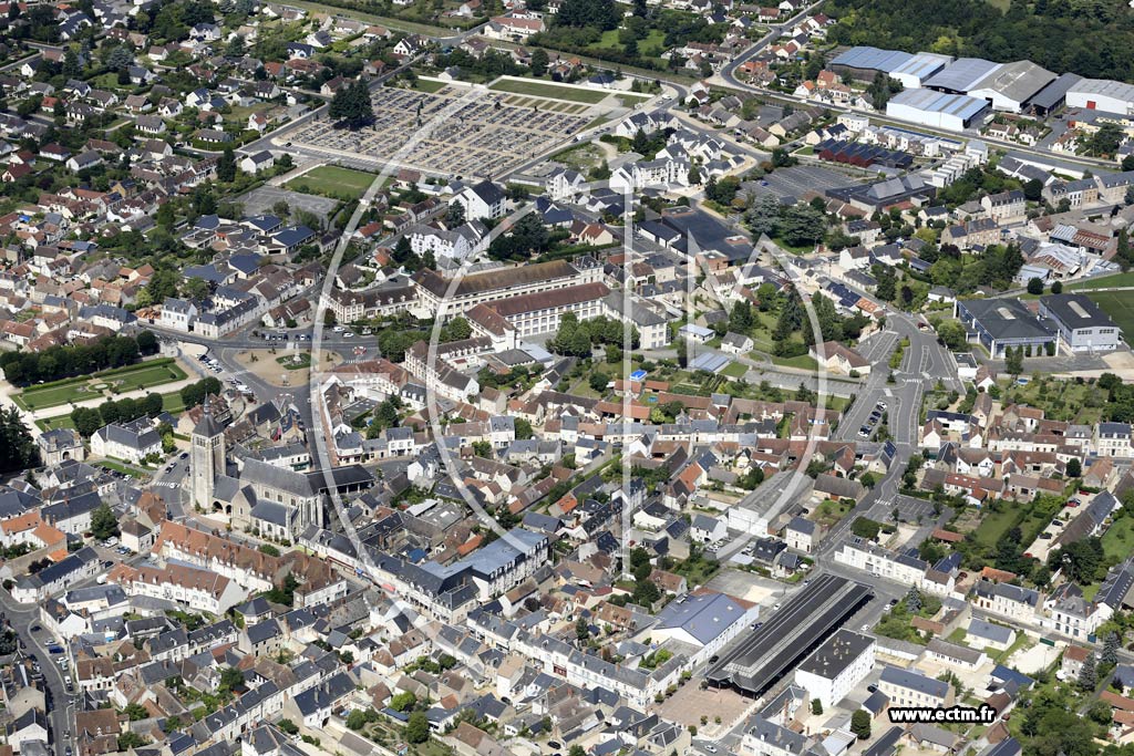 Photo arienne de Chteauneuf-sur-Loire (Centre)