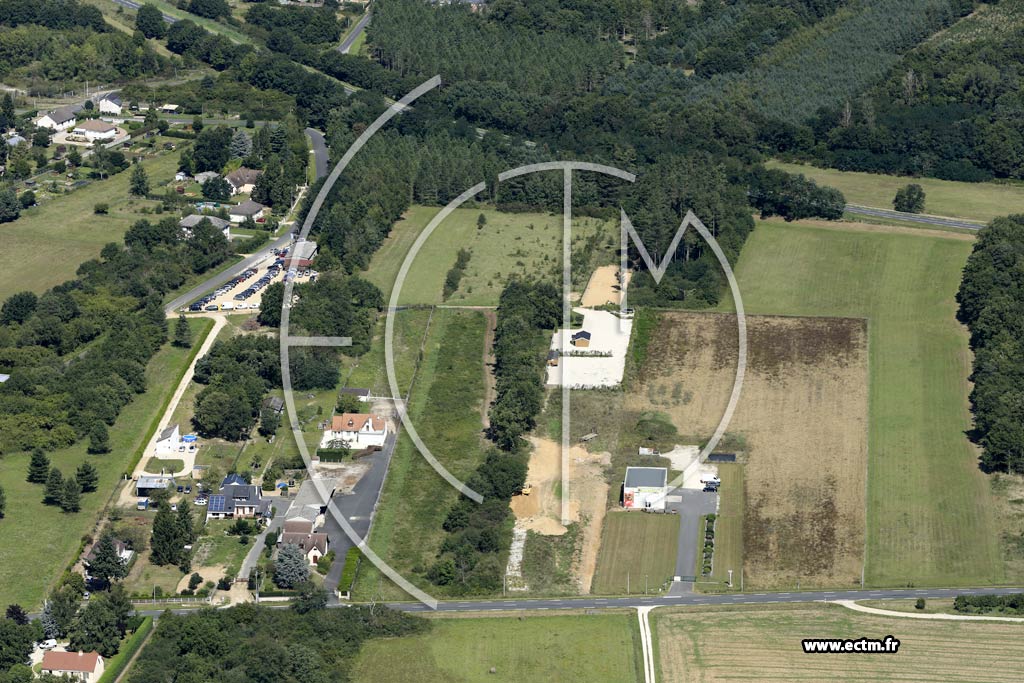 Photo arienne de Chteauneuf-sur-Loire (Est)