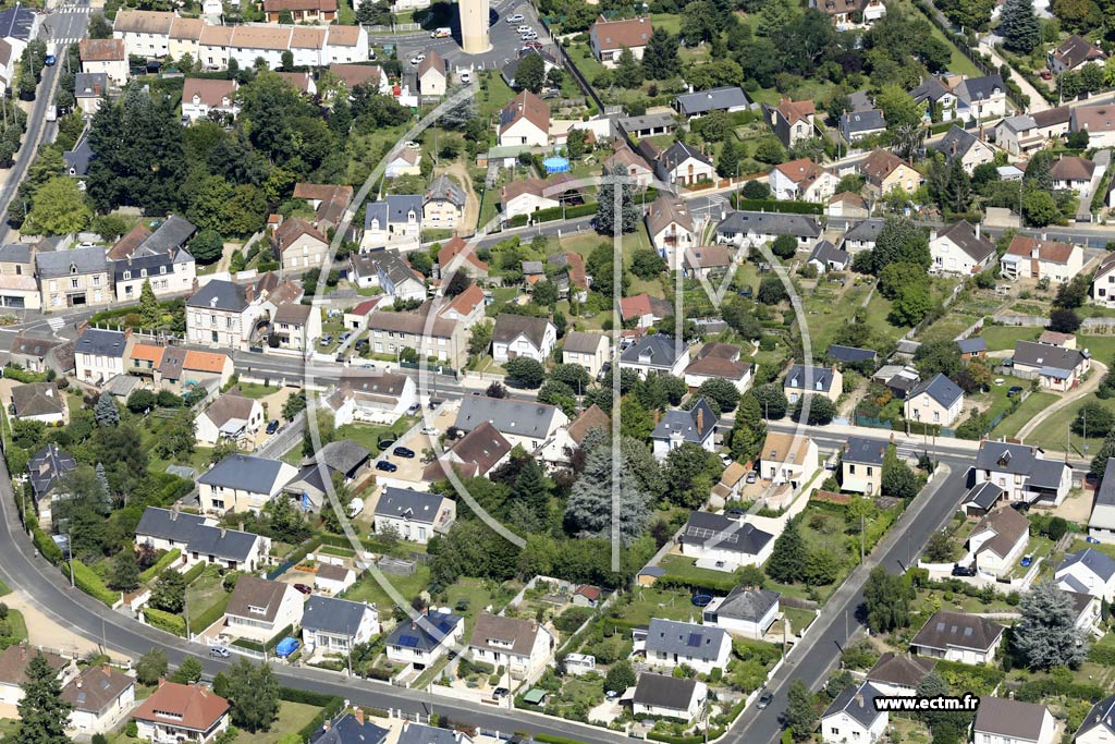 Photo arienne de Chteauneuf-sur-Loire (Est)