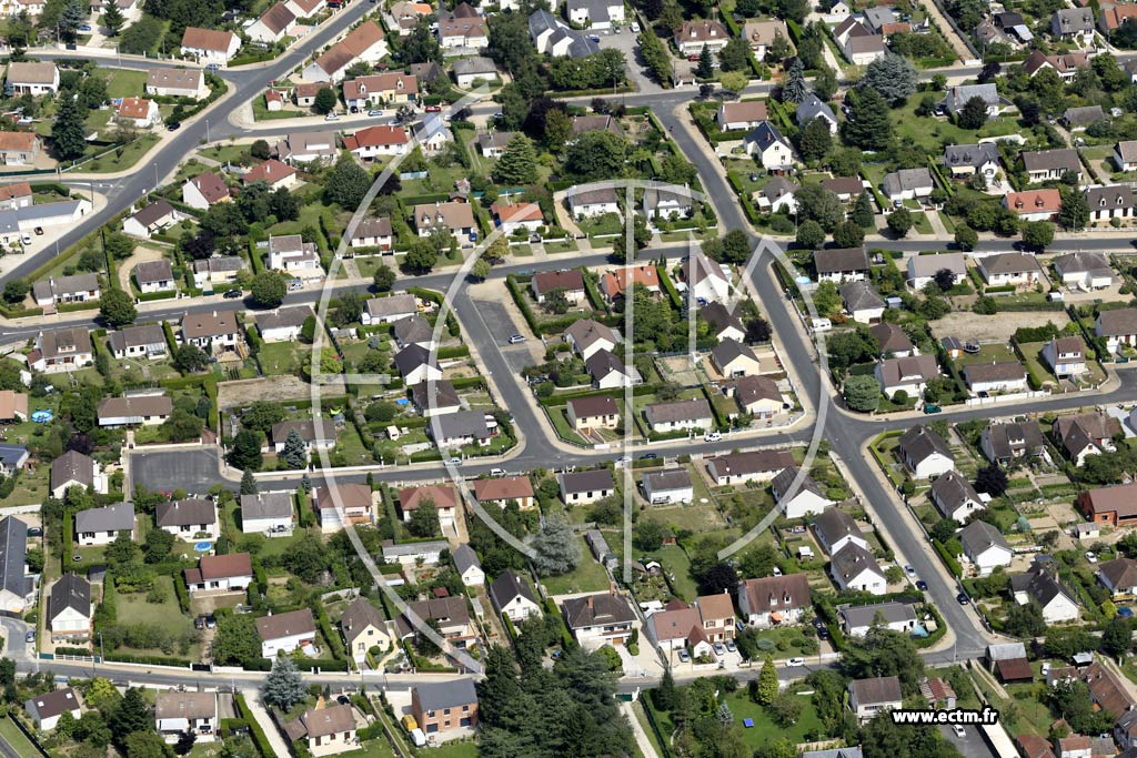 Photo arienne de Chteauneuf-sur-Loire (Ouest)