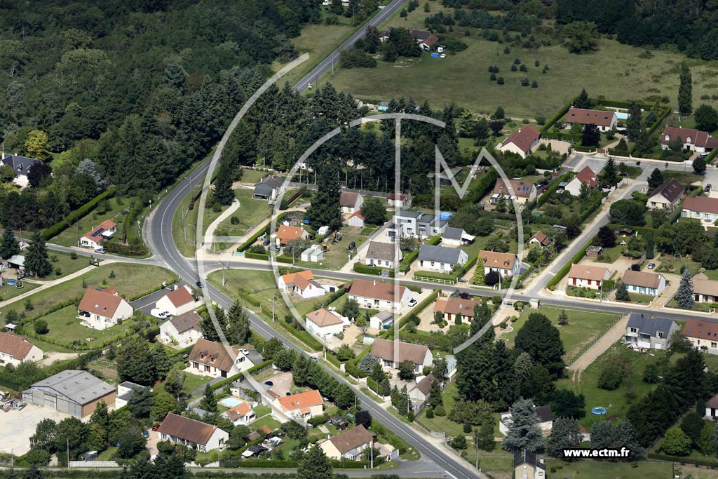Photo arienne de Chteauneuf-sur-Loire (Ouest)