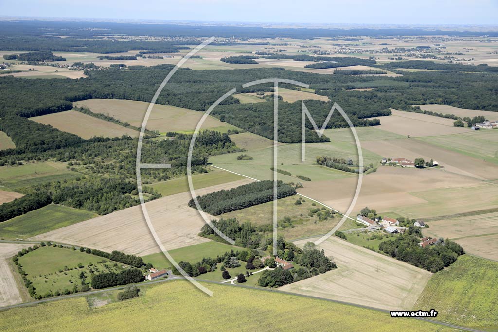 Photo arienne de Donnery (les Petites Bruyres - la Froidure)