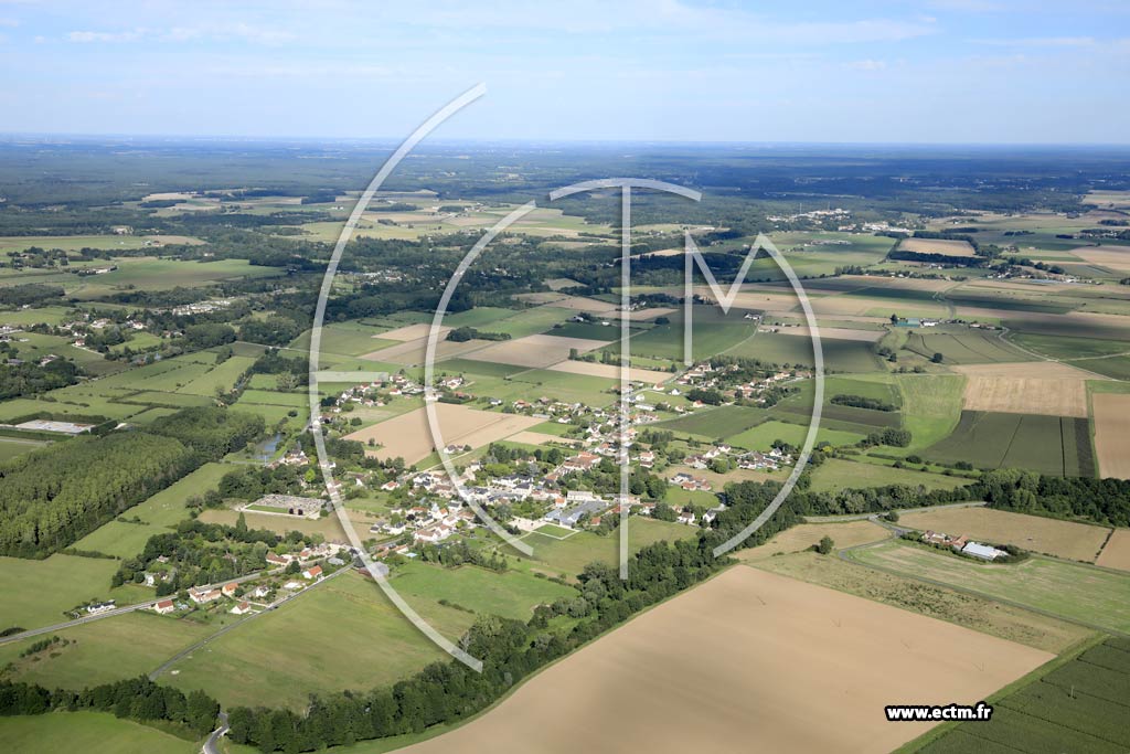 Photo arienne de Germigny-des-Prs