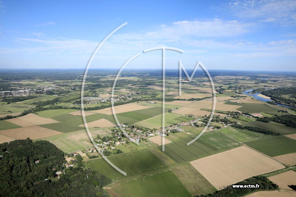 Photo arienne de Germigny-des-Prs (les Marois - le Mesnil)