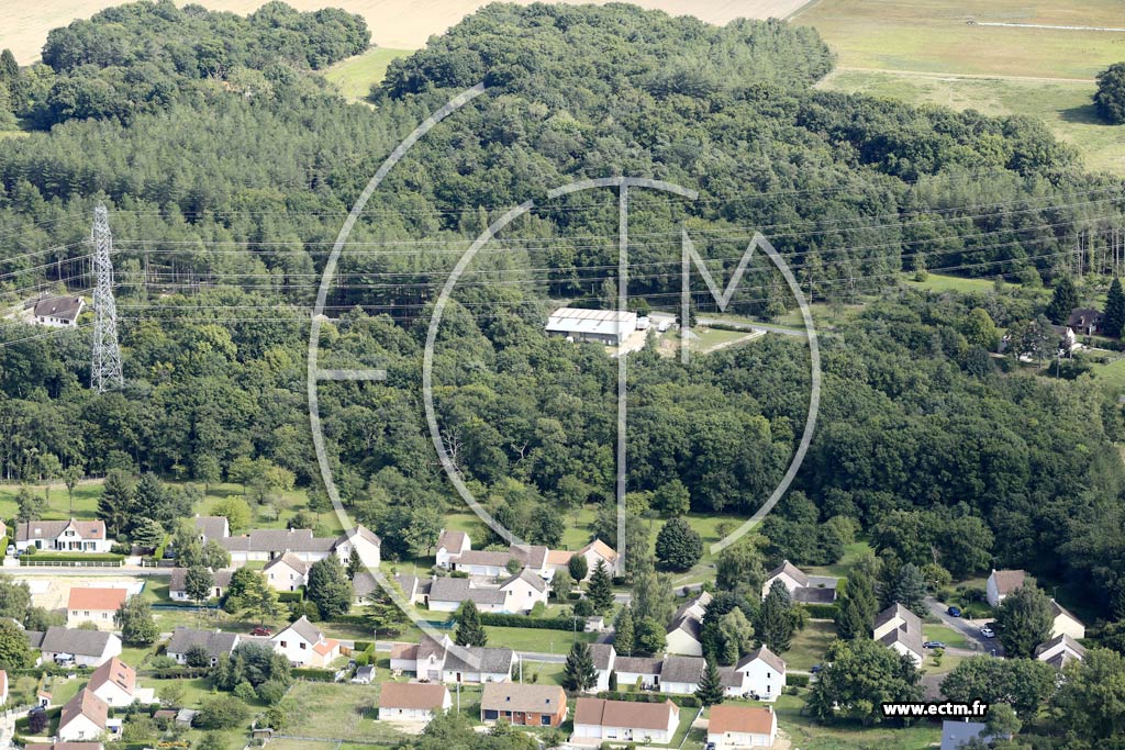 Photo arienne de Les Bordes