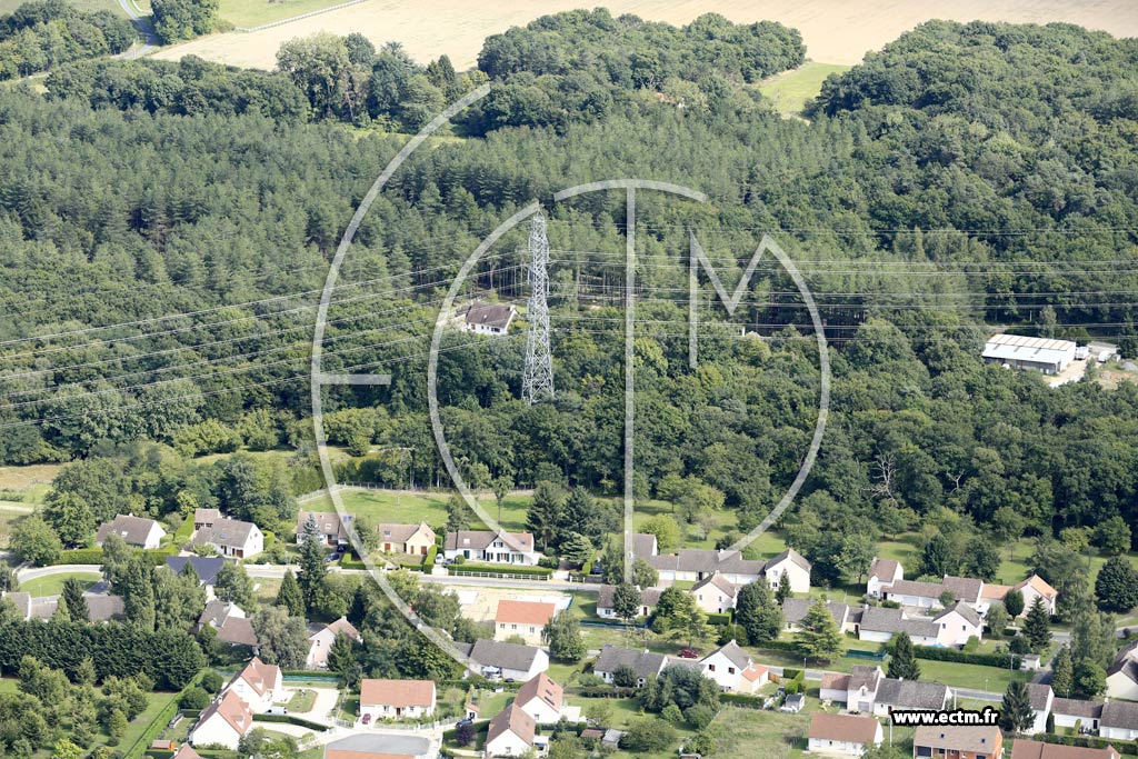 Photo arienne de Les Bordes