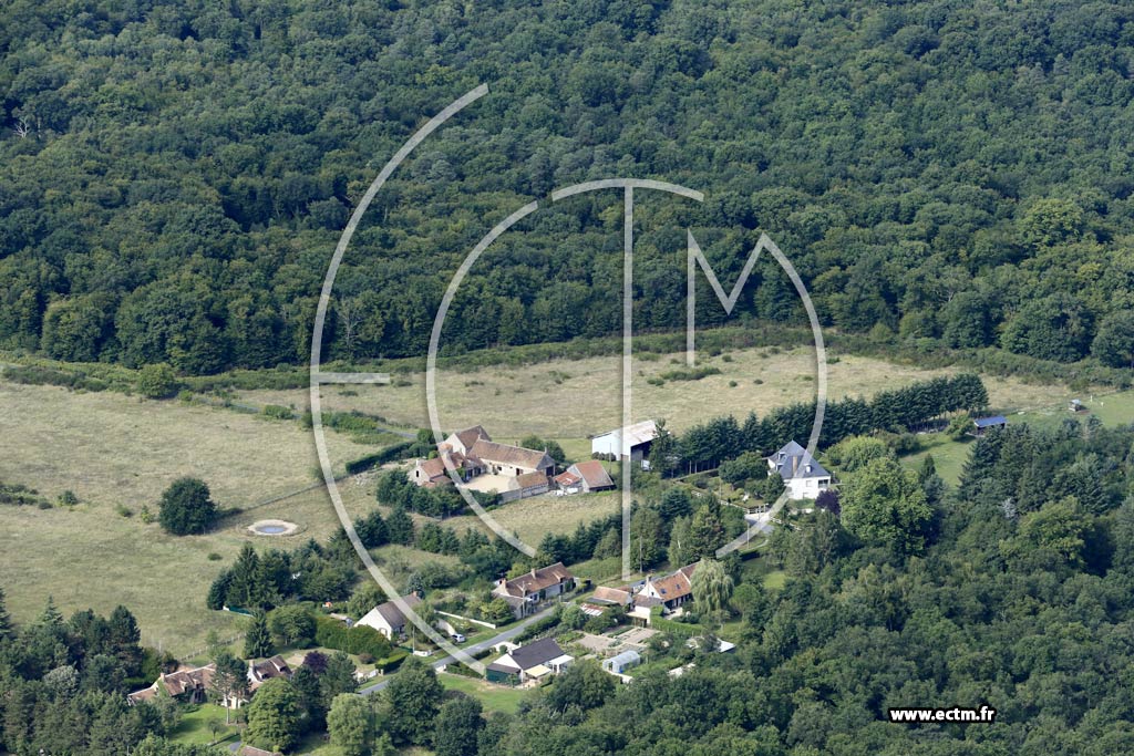 Photo arienne de Les Bordes (Corboux - le Manoir)