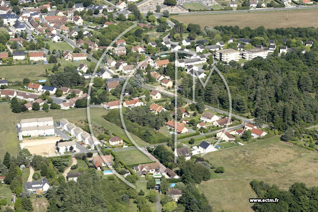 Photo arienne de Ouzouer-sur-Loire (Sud)