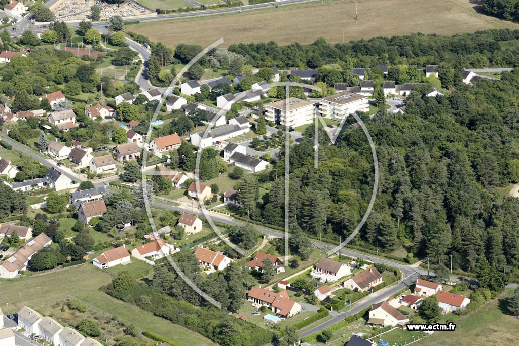 Photo arienne de Ouzouer-sur-Loire (Sud)