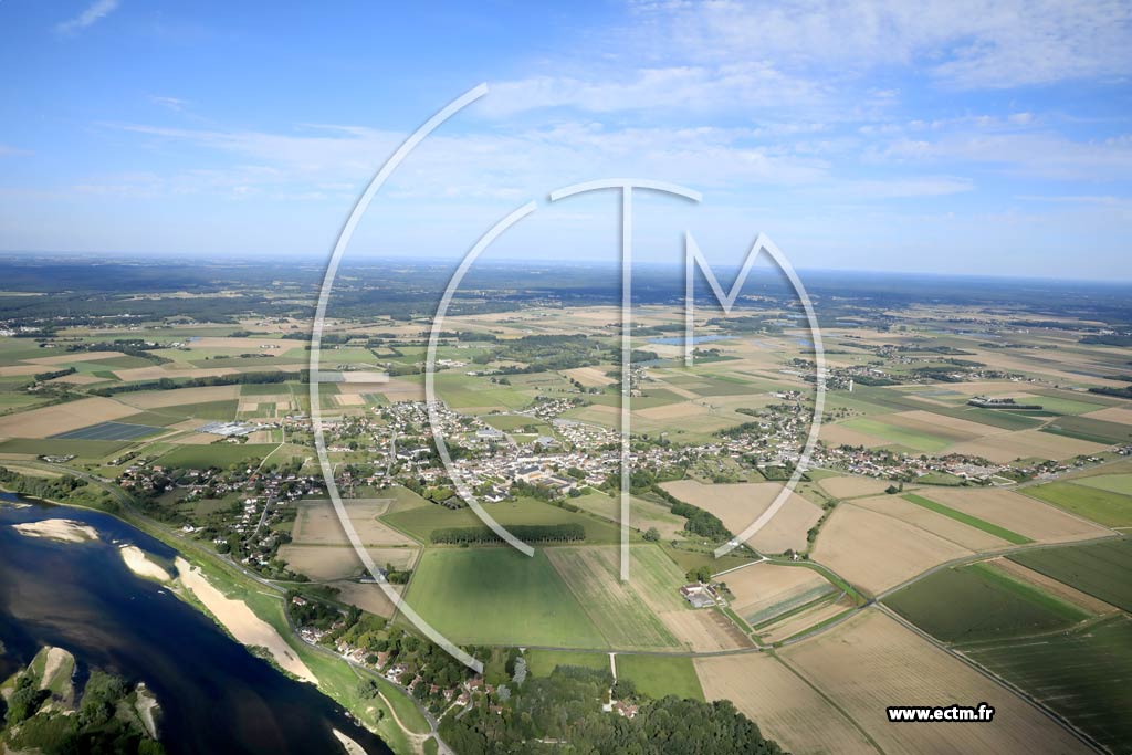 Photo arienne de Saint-Benot-sur-Loire