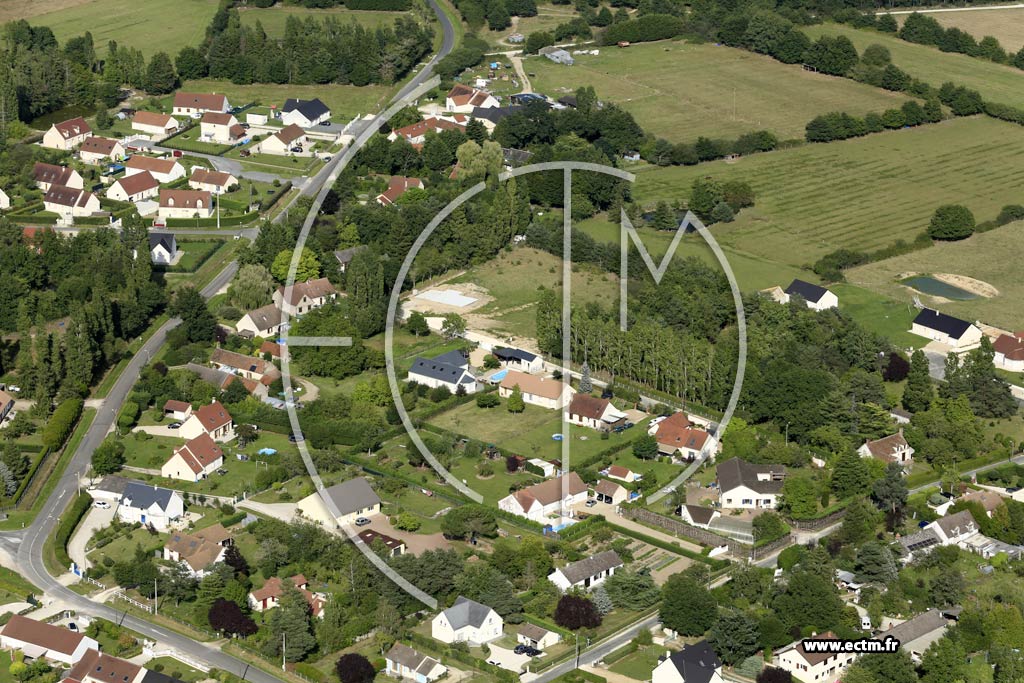 Photo arienne de Saint-Martin-d'Abbat (les Brosses)