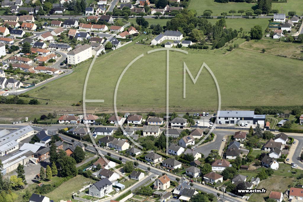 Photo arienne de Sully-sur-Loire (la Pillardire)