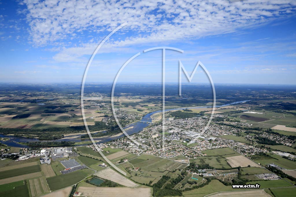 Photo arienne de Sully-sur-Loire (Ouest)