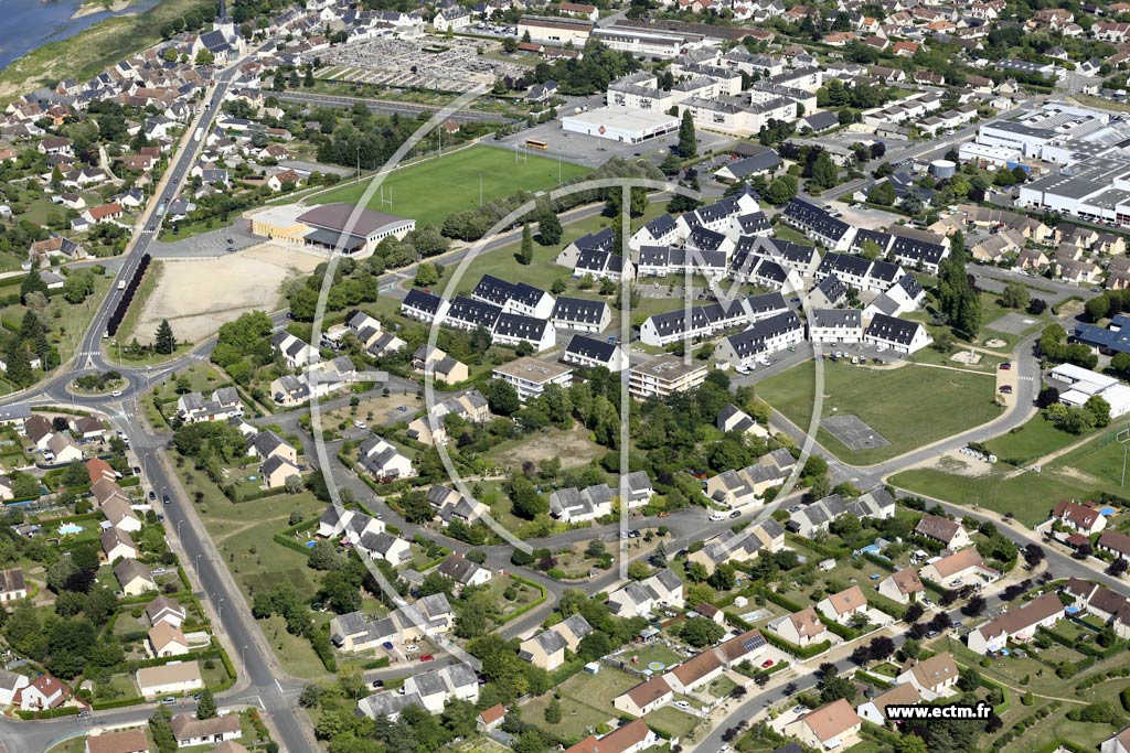 Photo arienne de Sully-sur-Loire (Ouest)