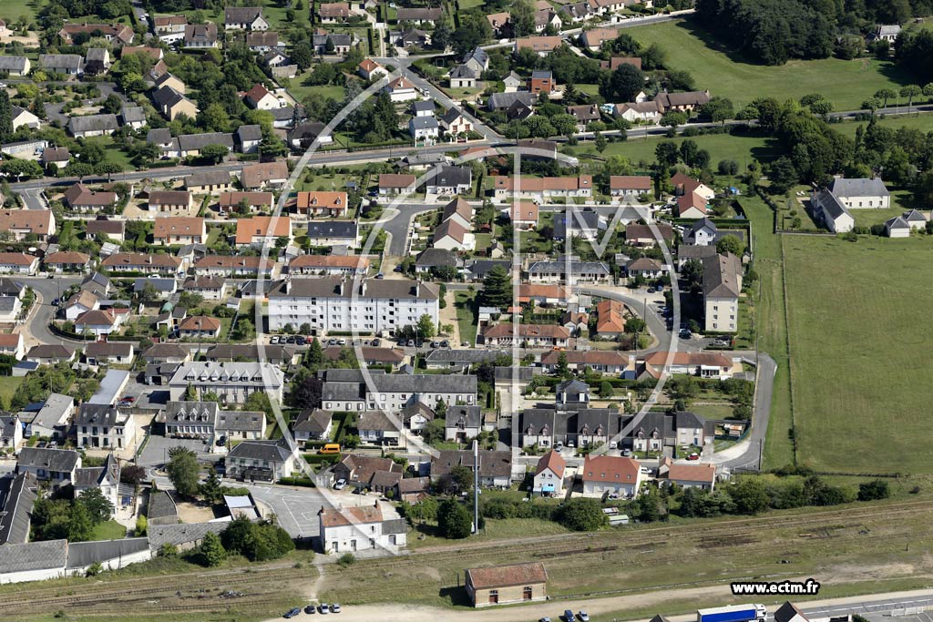 Photo arienne de Sully-sur-Loire (Sud)