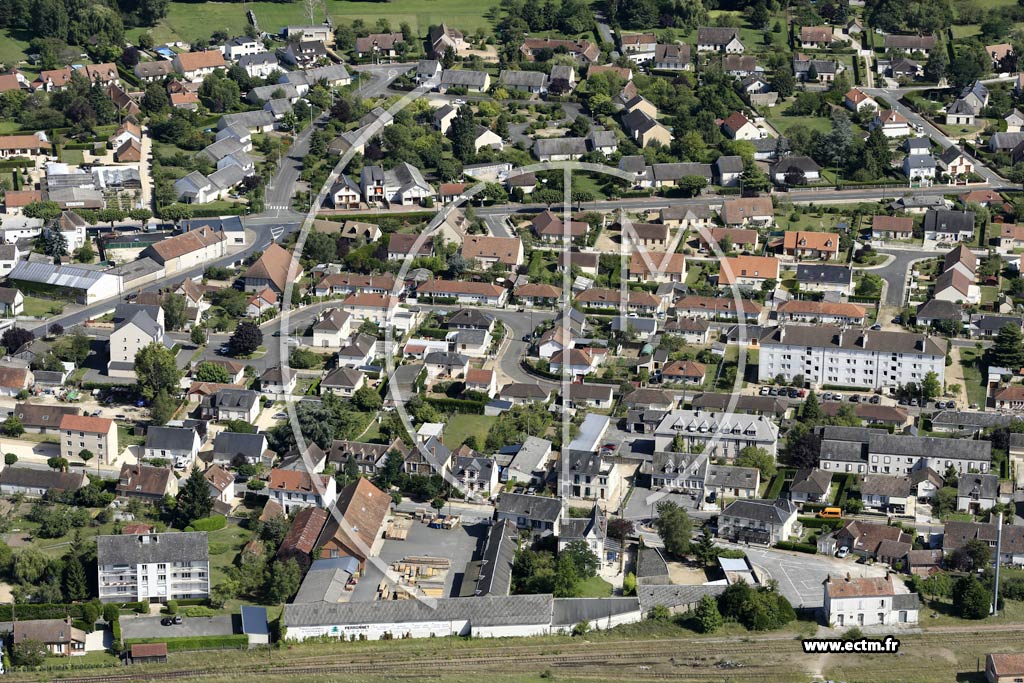 Photo arienne de Sully-sur-Loire (Sud)
