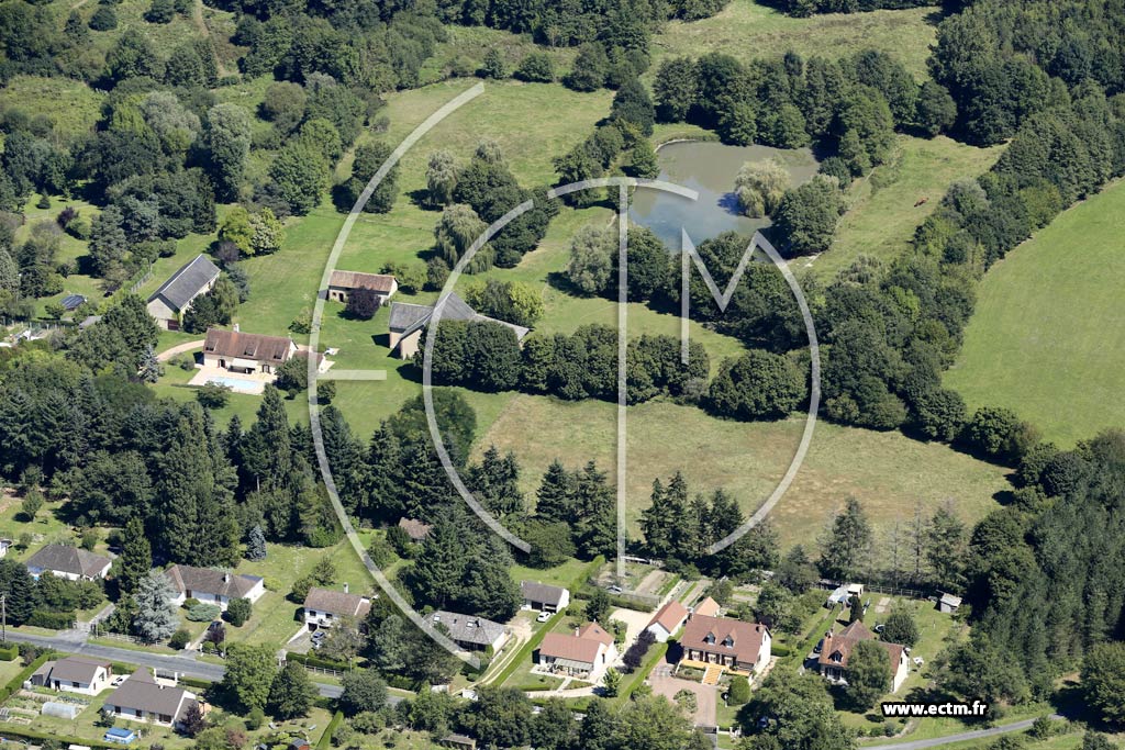 Photo arienne de Aubigny-sur-Nre (le Domaine d'Aubigny)