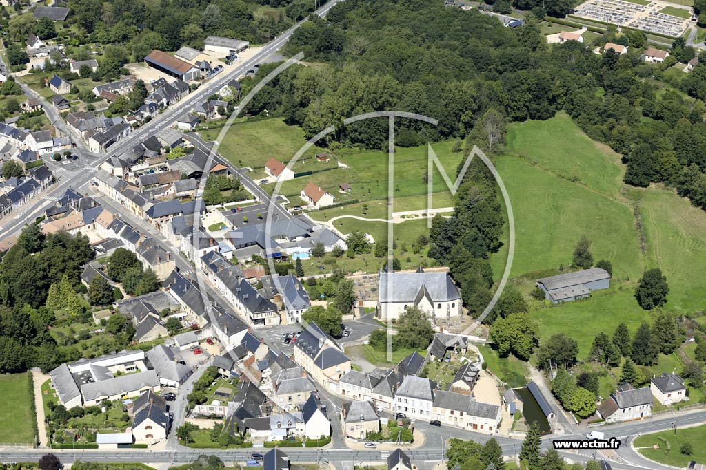 Photo arienne de La Chapelle-d'Angillon (Centre)