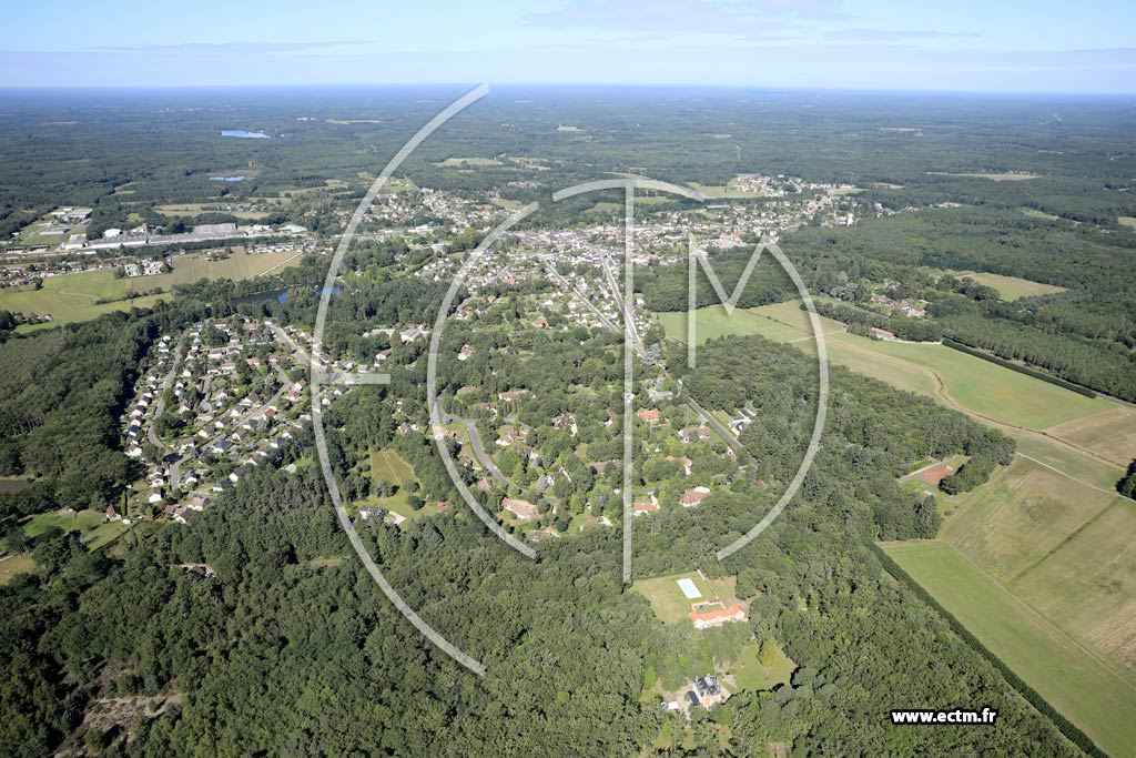 Photo arienne de Nouan-le-Fuzelier (Domaine de la Grange)