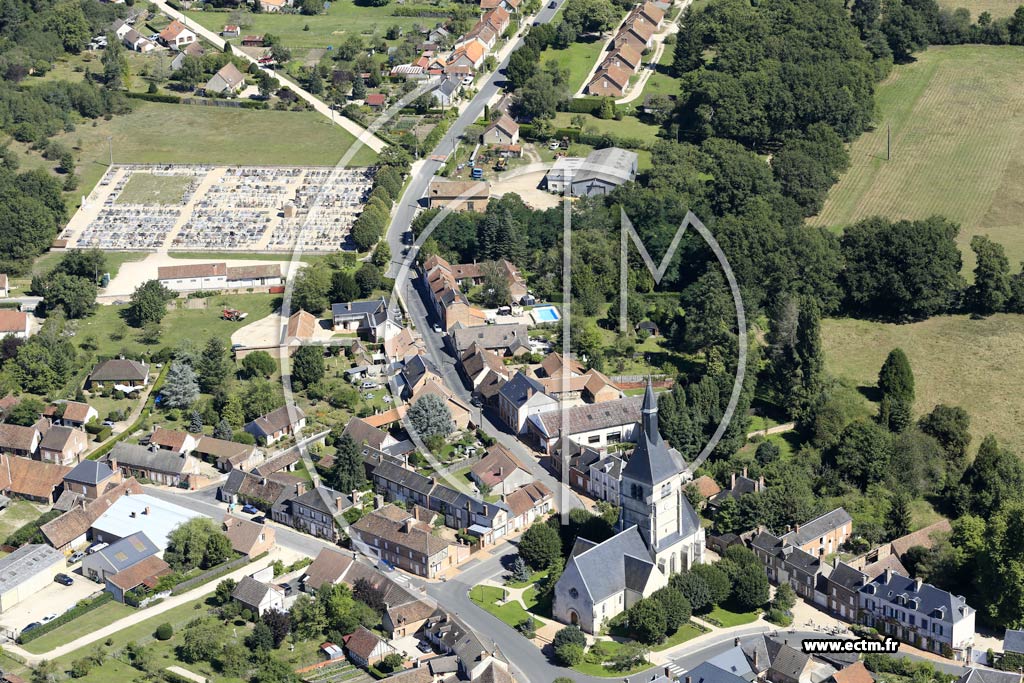 Photo arienne de Pierrefitte-sur-Sauldre (Centre)