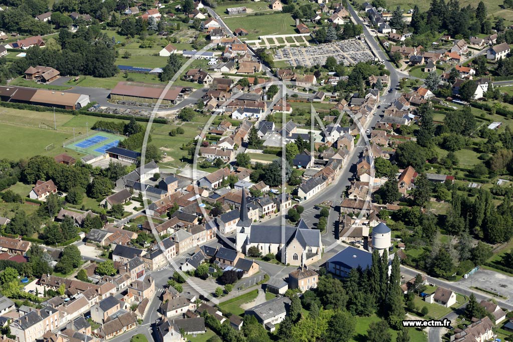 Photo arienne de Saint-Vitre (Centre)