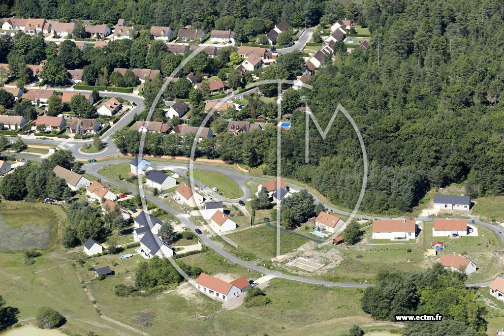 Photo arienne de Salbris (Courcelles)