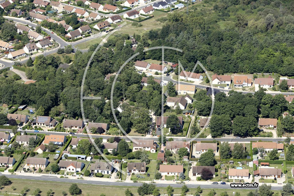 Photo arienne de Salbris (Courcelles)