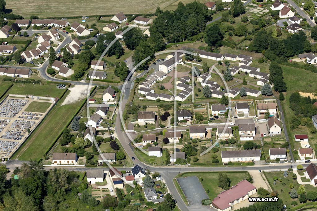 Photo arienne de Vailly-sur-Sauldre