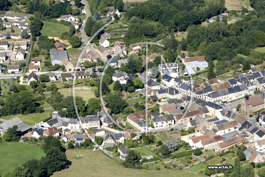 Photo arienne de Vailly-sur-Sauldre (Centre)