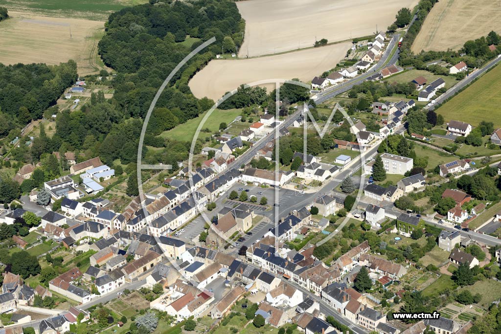 Photo arienne de Vailly-sur-Sauldre (Centre)