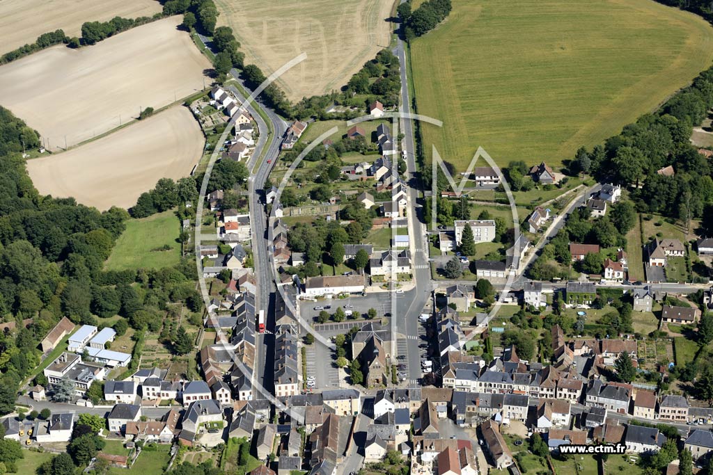 Photo arienne de Vailly-sur-Sauldre (Centre)