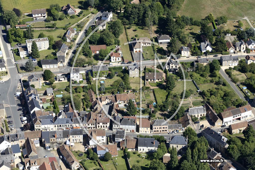 Photo arienne de Vailly-sur-Sauldre (Centre)