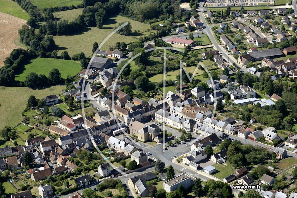 Photo arienne de Vailly-sur-Sauldre (Centre)