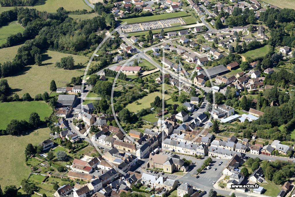 Photo arienne de Vailly-sur-Sauldre (Centre)
