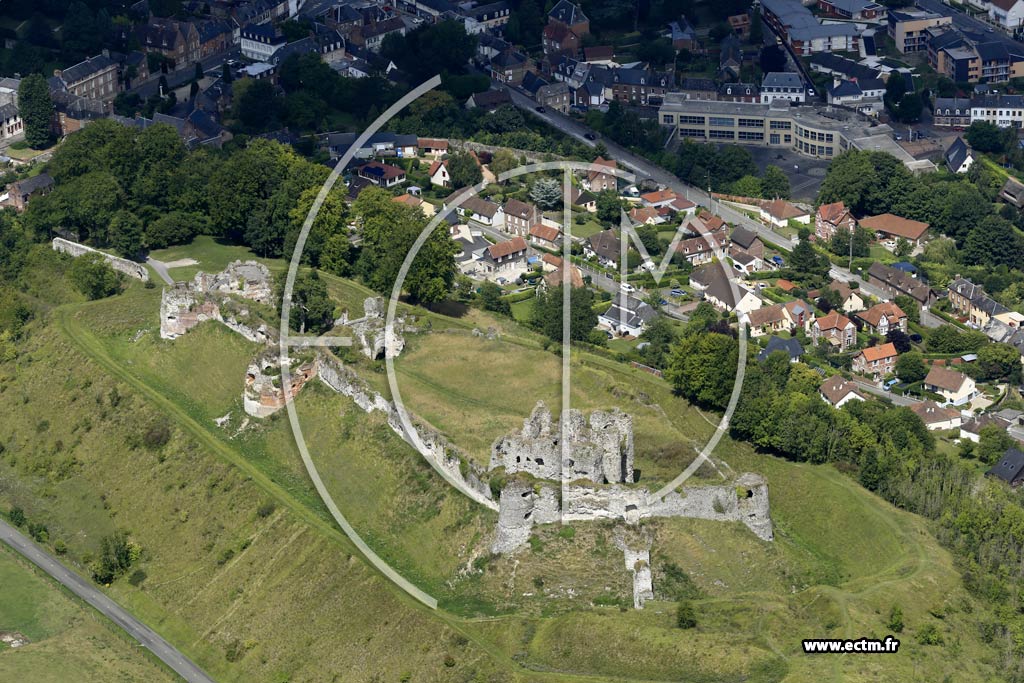 Photo arienne de Arques-la-Bataille (Ruines du Chteau)