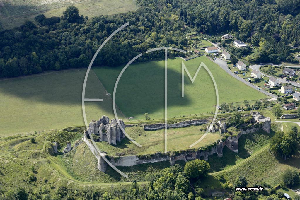 Photo arienne de Arques-la-Bataille (Ruines du Chteau)