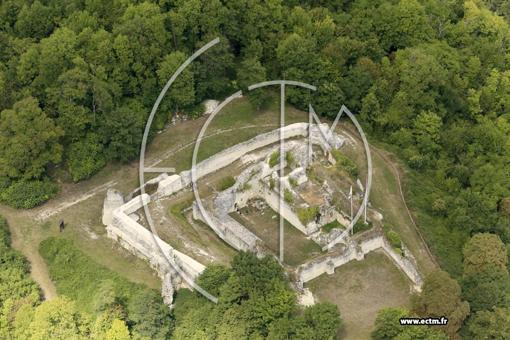 Photo arienne de Ivry-la-Bataille (Chteau en Ruine)