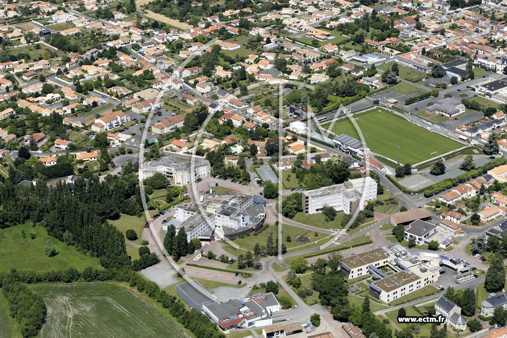 Photo arienne de Luon (CHD la Roche Sur Yon Lucon Montaigu)