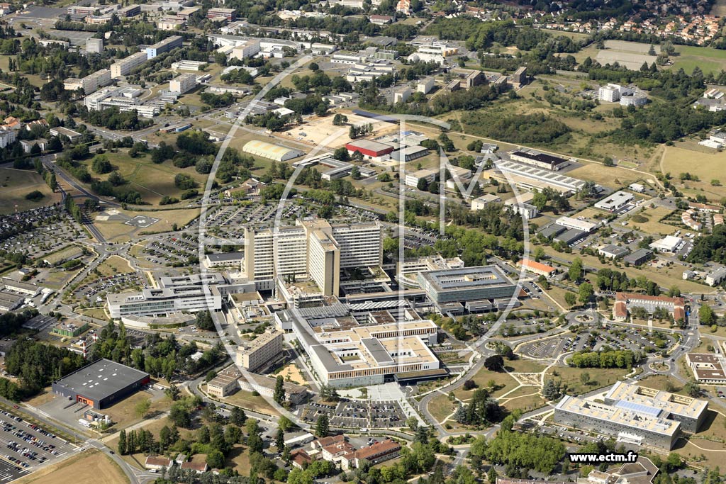 Photo arienne de Poitier (Cit Hospitalire de la Miltrie)