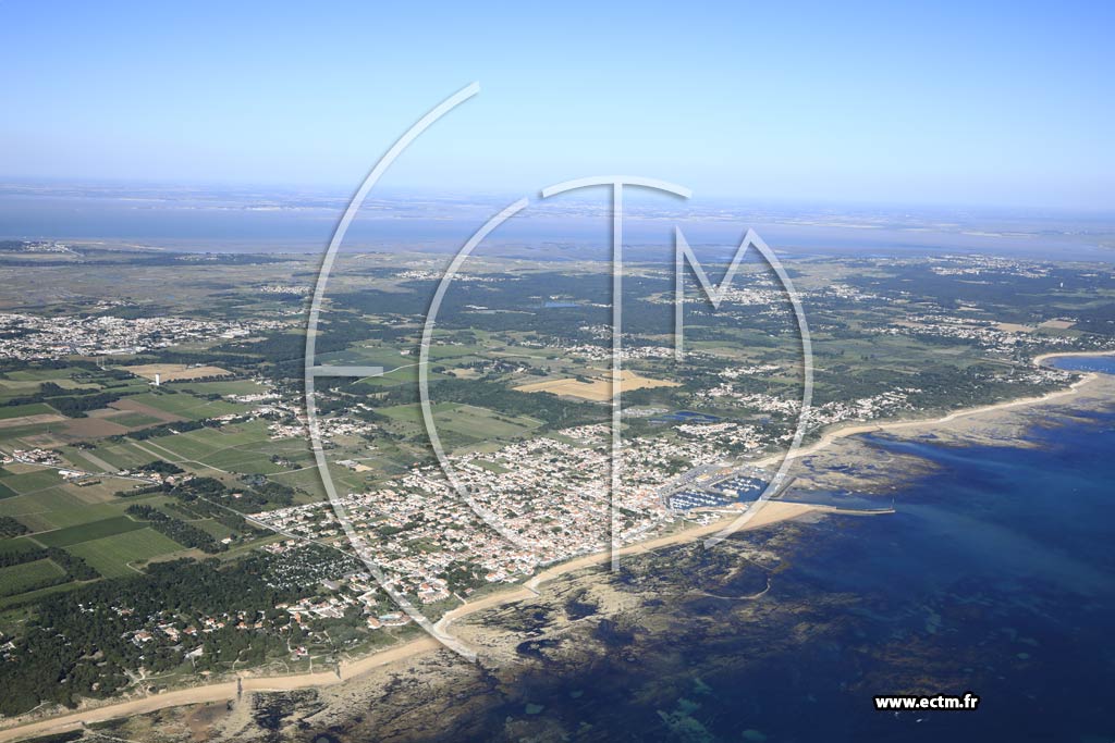 Photo arienne de Saint-Pierre-d'Olron (La Cotinire)