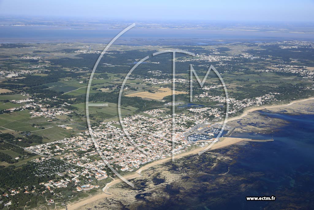Photo arienne de Saint-Pierre-d'Olron (La Cotinire)