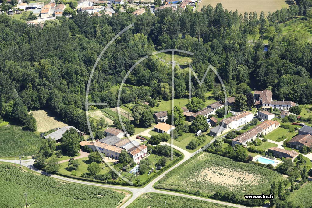 Photo arienne de Blanzay-sur-Boutonne (La Rivire)
