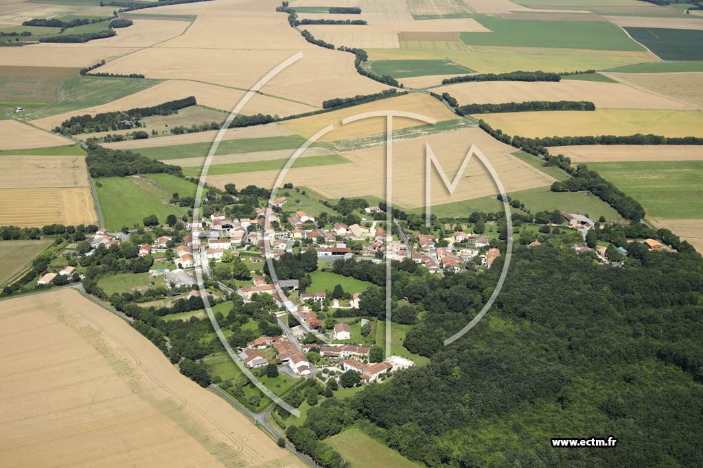 Photo arienne de Cherbonnires (Le Breuil)