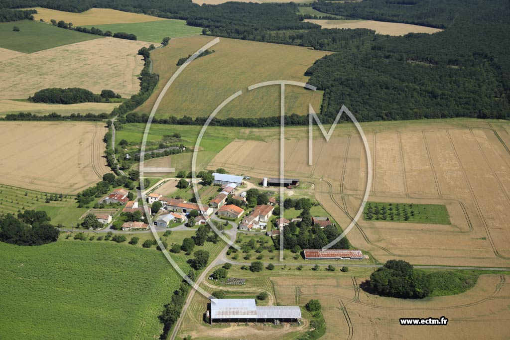 Photo arienne de La Villedieu (charbot)