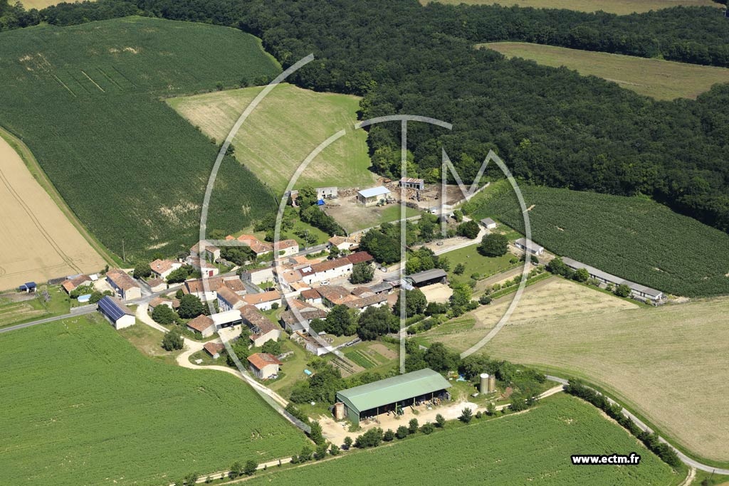 Photo arienne de La Villedieu (Le Breuil)
