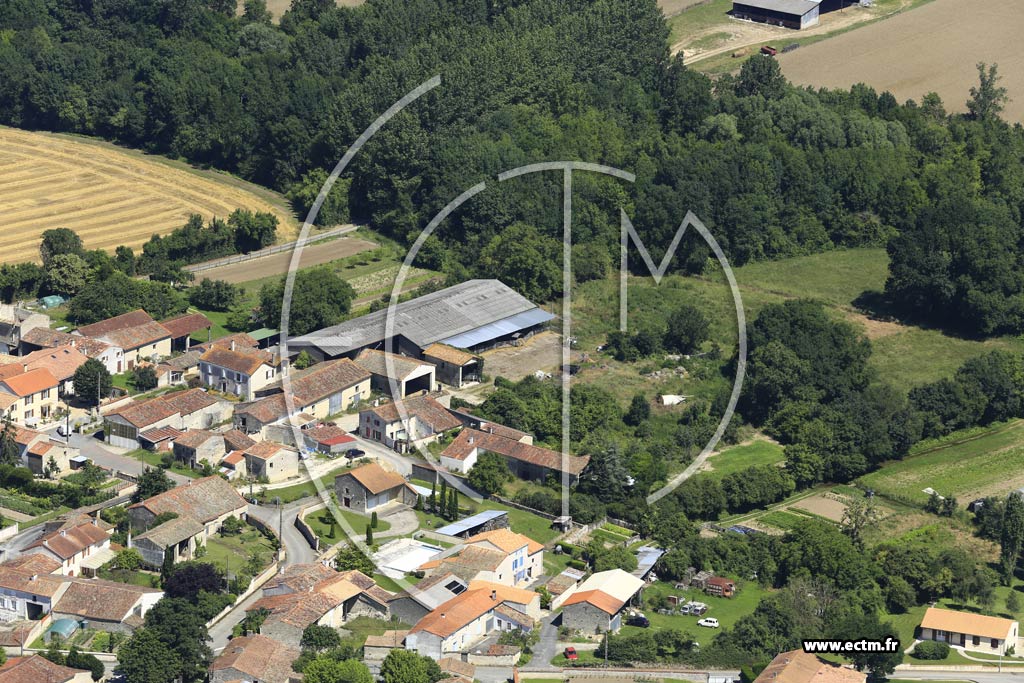 Photo arienne de Villiers-sur-Chiz