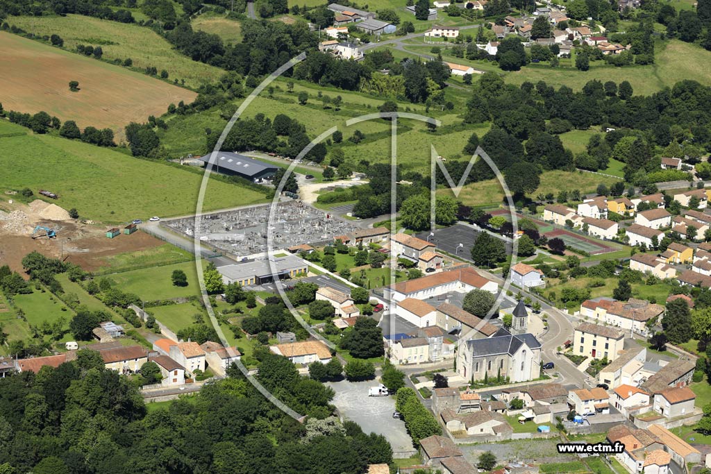 Photo arienne de Exireuil