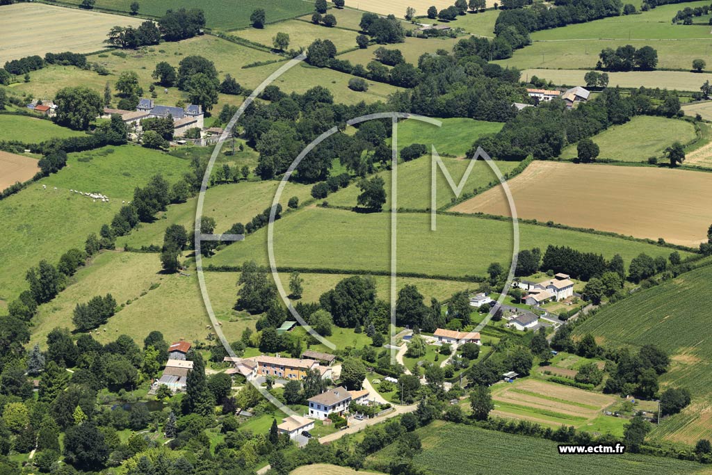 Photo arienne de Exireuil (La Collinire)