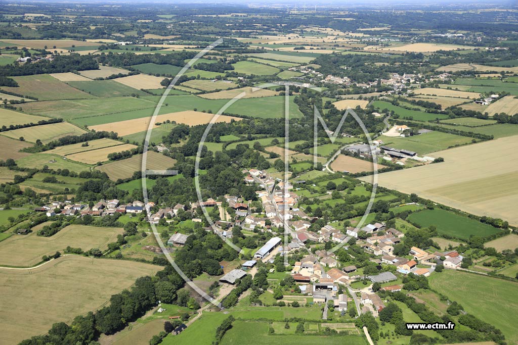 Photo arienne de Exoudun (Bagnault)